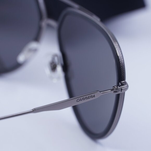CARRERA 295/S 0003 M9 Aviator Sunglasses - Matte Black/Grey Polarized - Picture 6 of 10